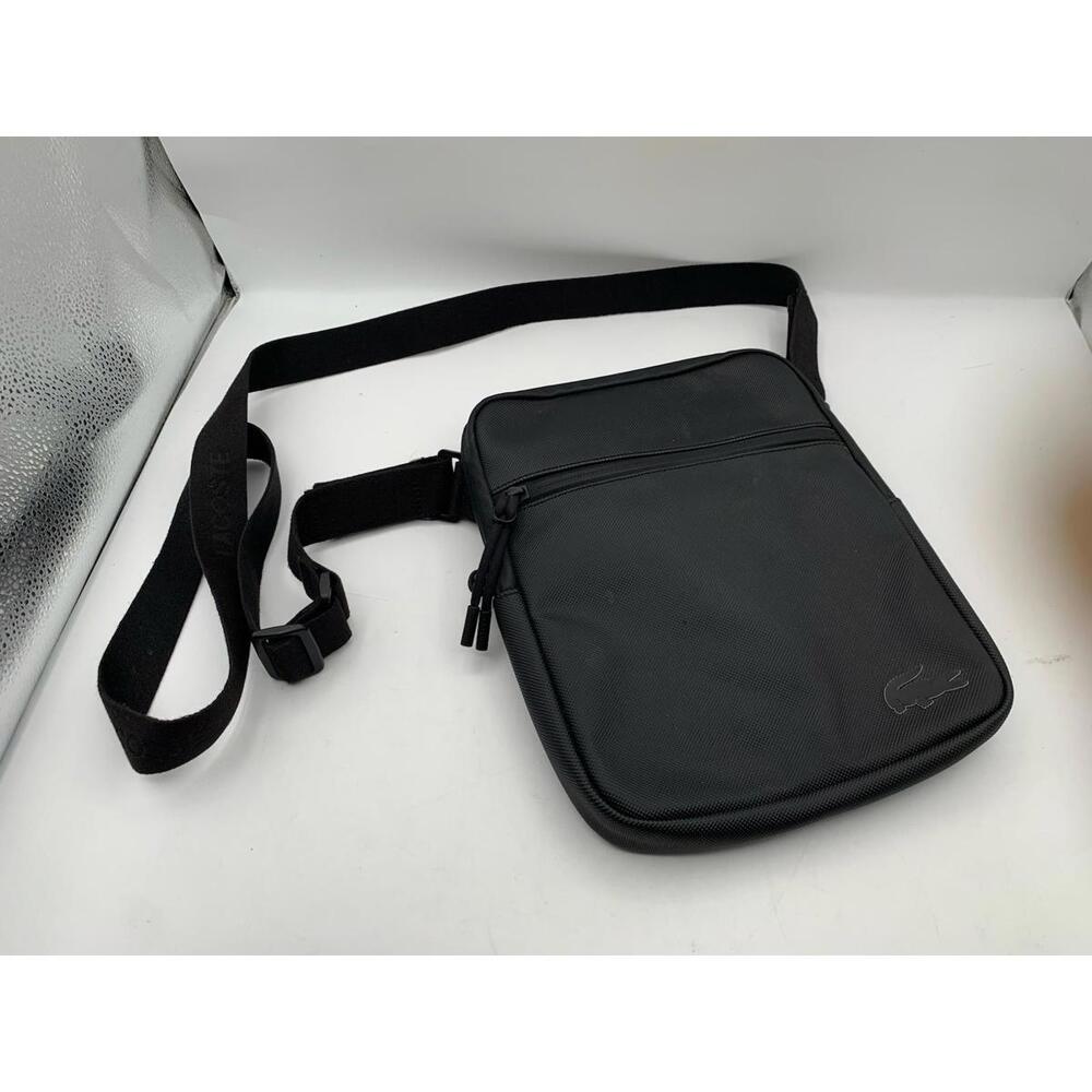 lacoste leather crossbody Satchel
